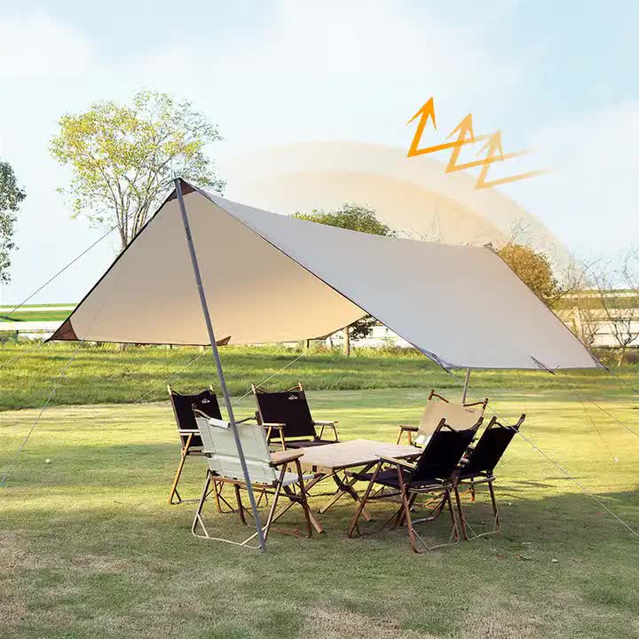 400*300 cm Naturehike Cloud Up 2-3 Person Backpacking Tent Tarp - Waterproof, UV Protection, Sunshade Canopy Shelter for Camping, Hiking, Picnic